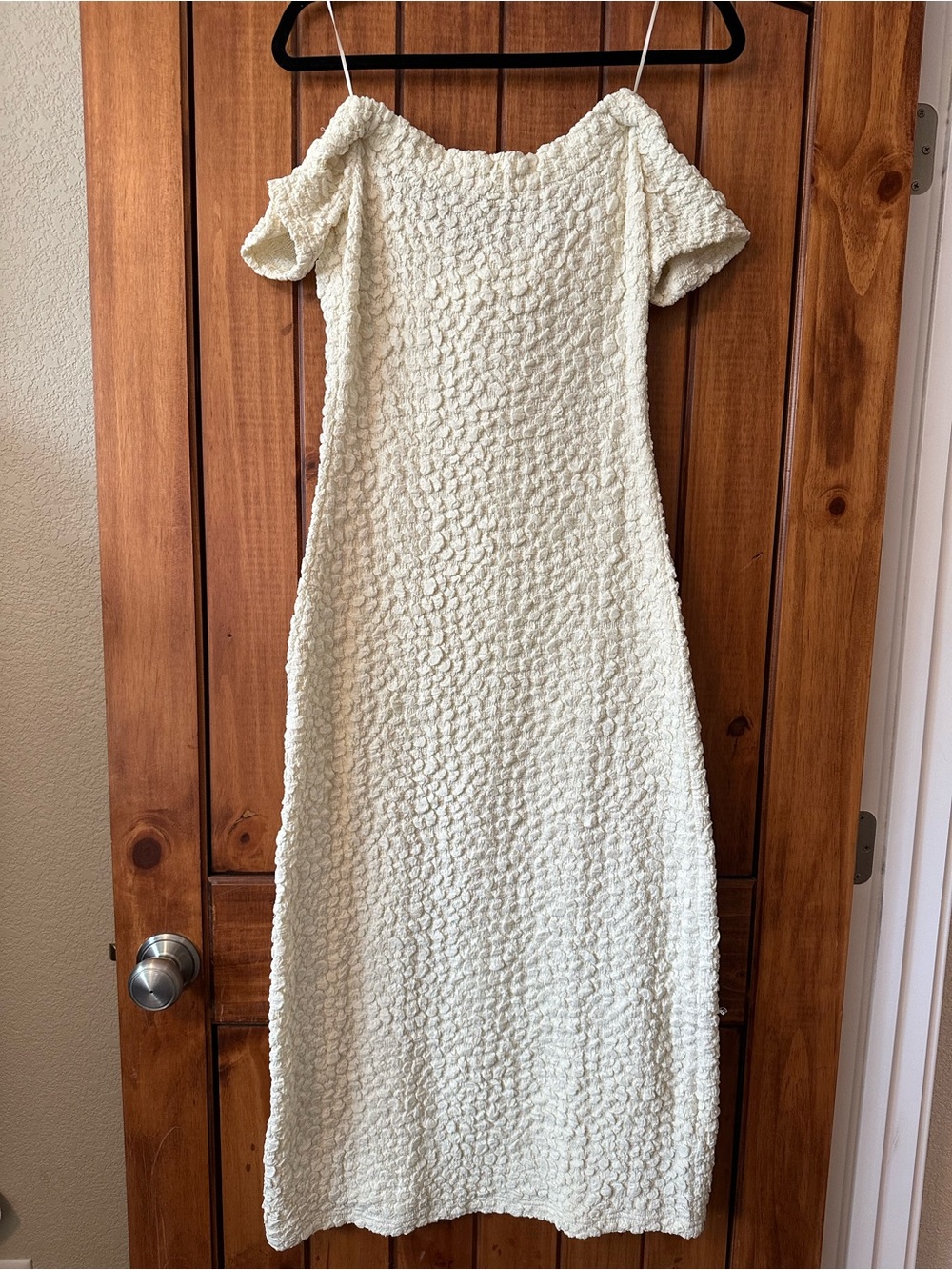 English factory textured midi dress